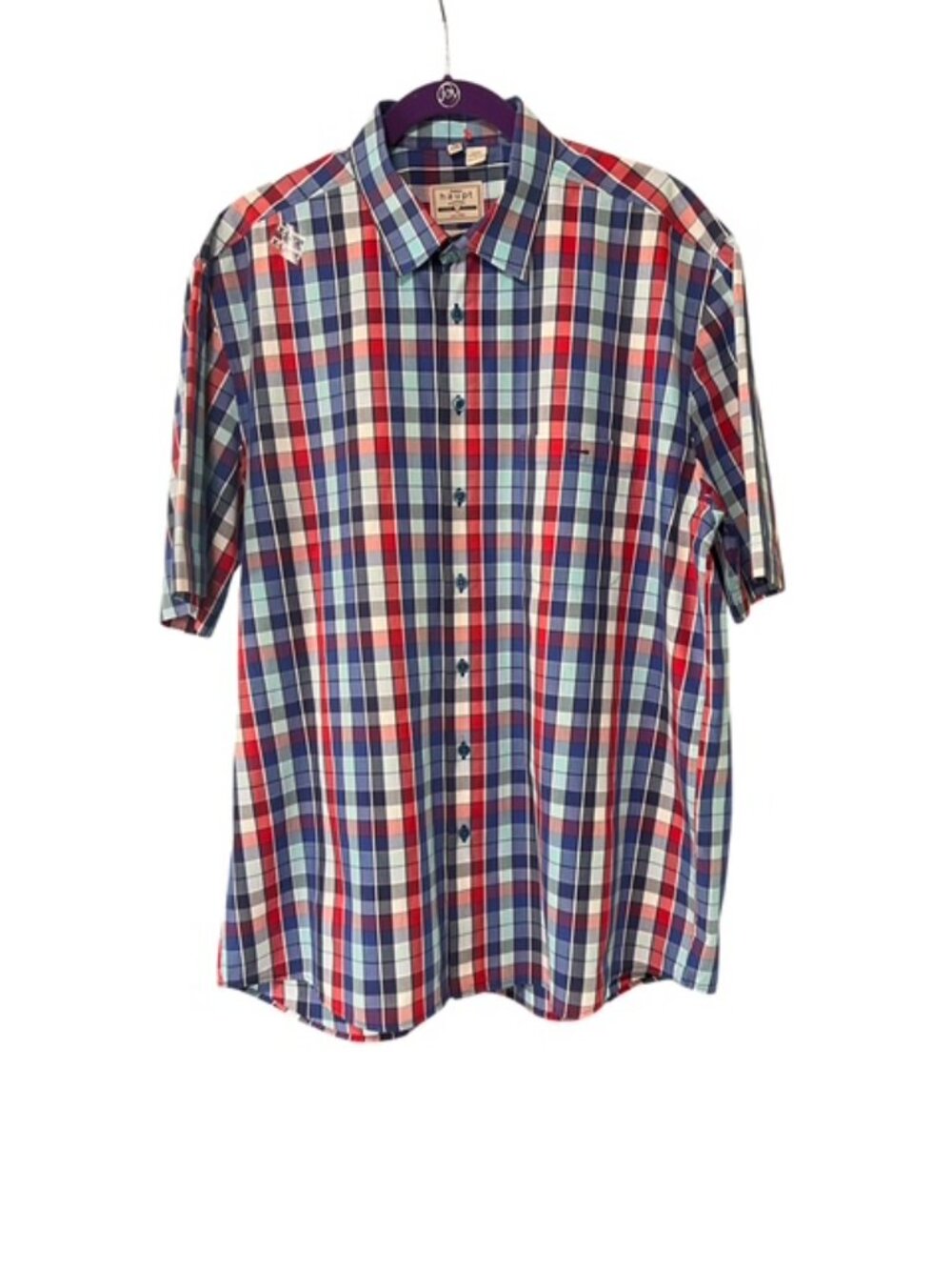 HAUPT Men's Short-Sleeve Buttondown Shirt